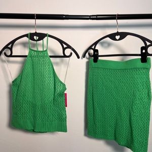 Beautiful Green Two Piece Knit set